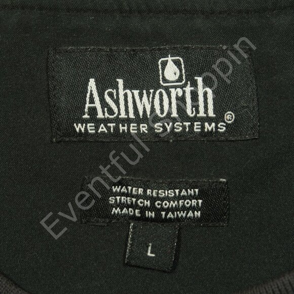 Ashworth Georgia Bulldogs Pullover Mens L Black Golf Shell Jacket Crewneck - Picture 6 of 7